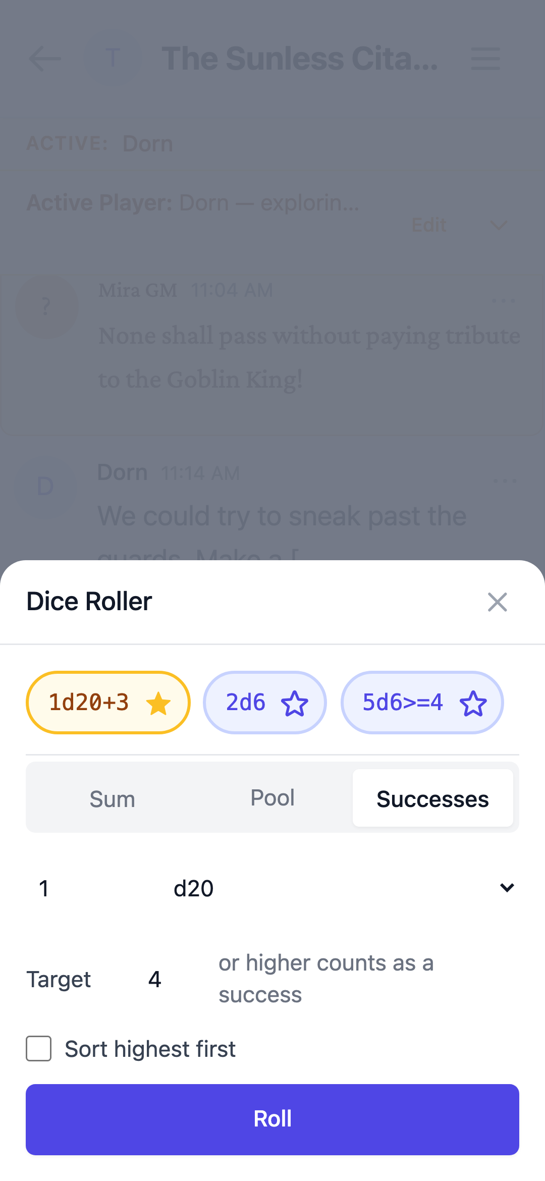 Dice Rolling screenshot