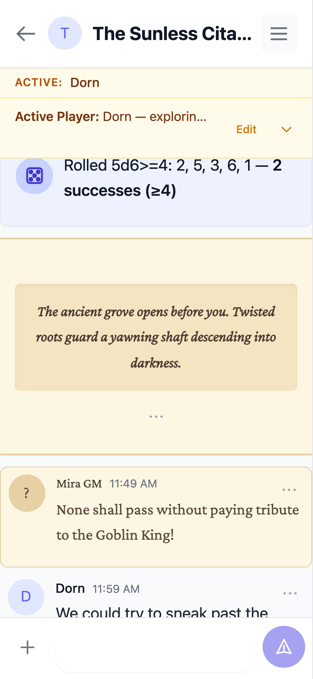 Channel Status Bar screenshot